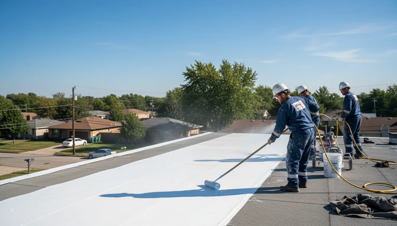 Commercial roof coating in Schertz, TX near me